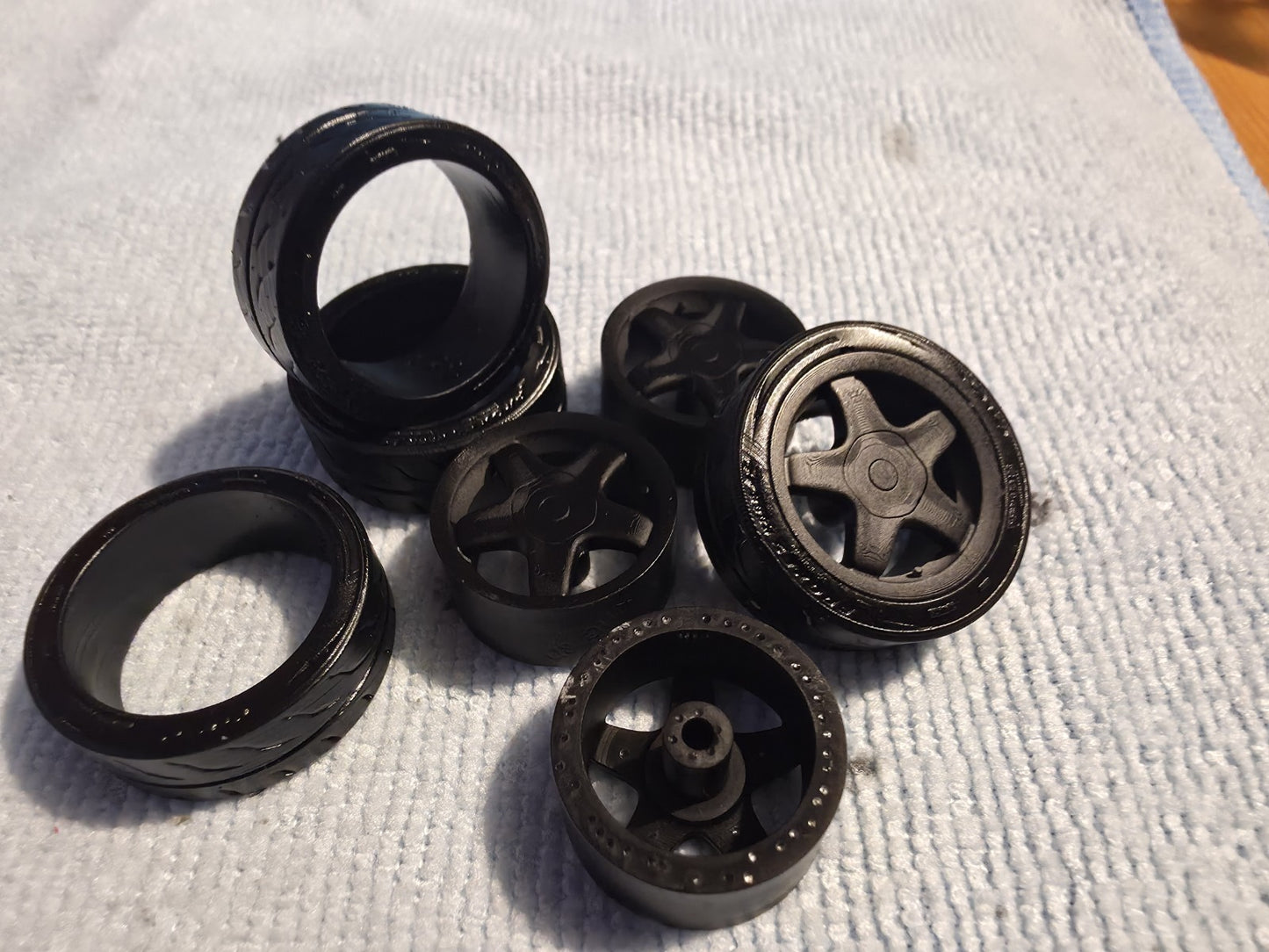 1/18 Alessio Speedlines 2.5mm HUB & Toyo 888R RUBBER Tyres