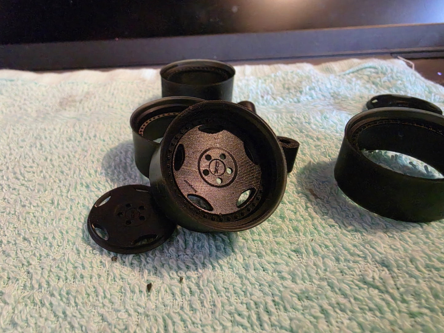 1/18 Scale 33mm OZ Breyton 3d Printed Wheels And Rubber Tyres
