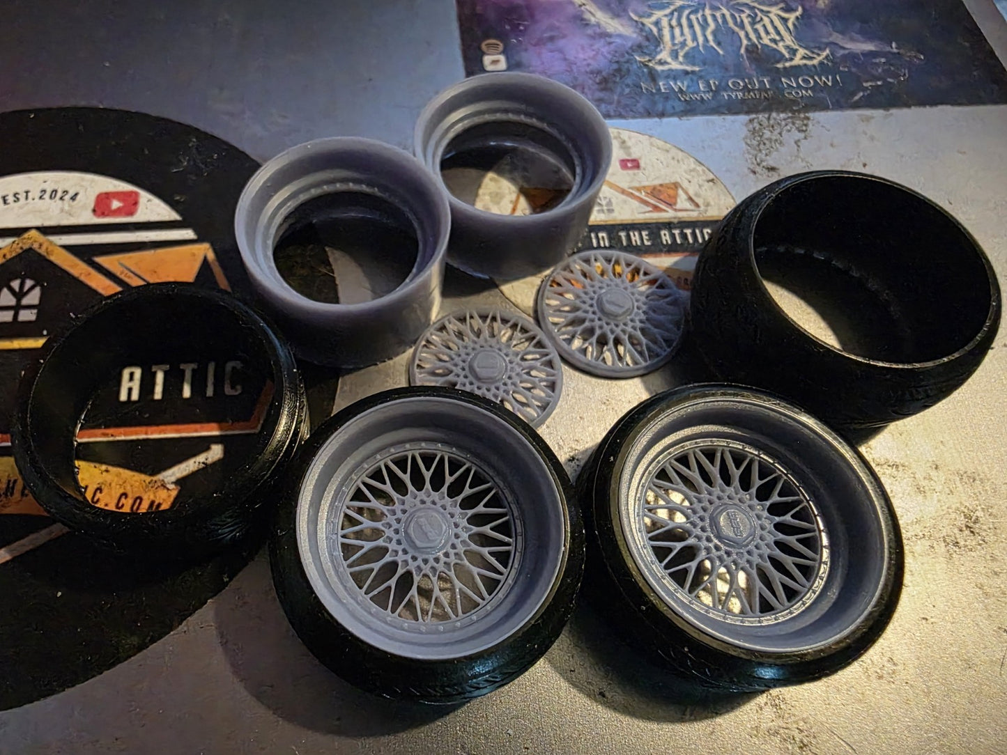 BBS RS staggered Stretched Rubber tyres