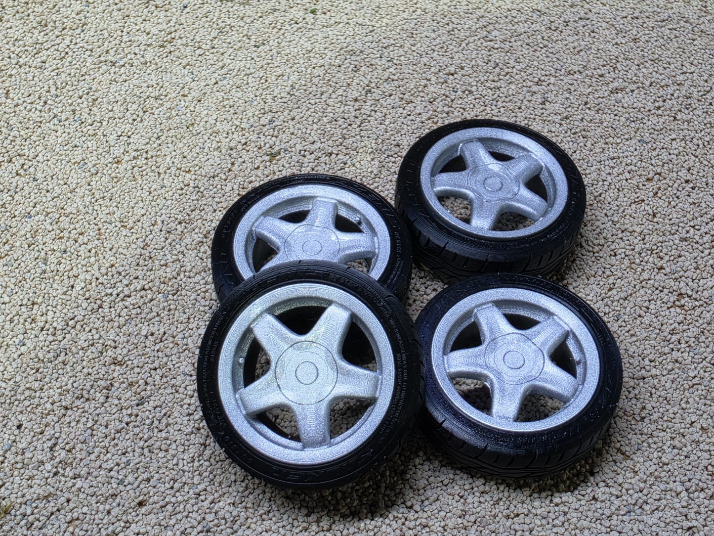 1/18 Scale Alessio Speedline 3d Printed Wheels & RESIN Tyres