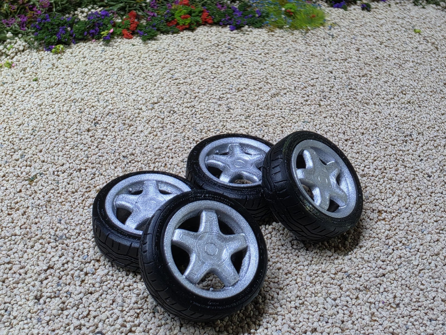 1/24 Scale Alessio Speedline 3d Printed Wheels & RESIN Tyres