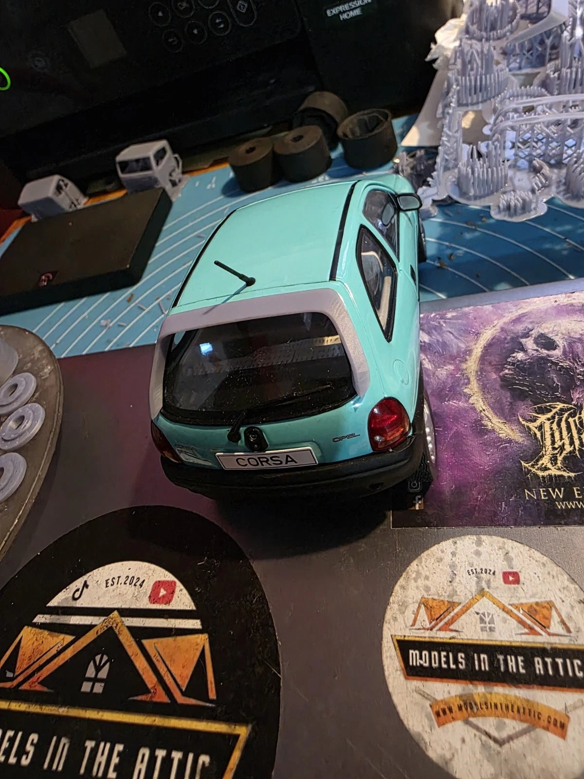 1/24 scale Vauxhall Corsa Sport Rear spoiler