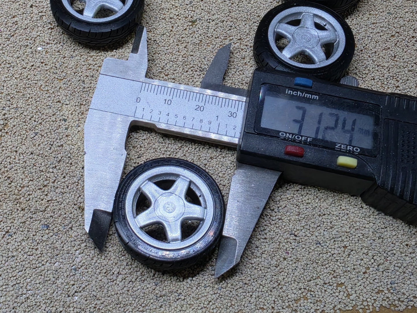 1/18 Scale Alessio Speedline 3d Printed Wheels & RESIN Tyres