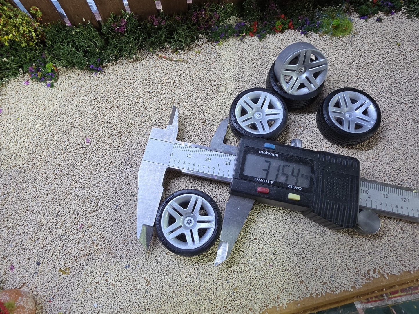 1/18 Scale VW LONGBEACH 3d Printed Wheels & Tyre ONLY Pre-painted