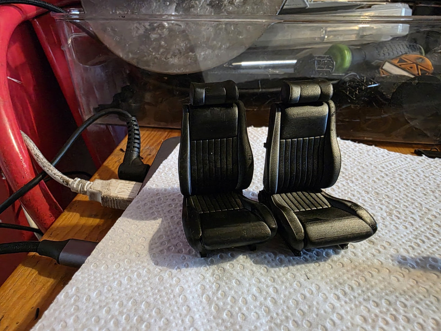 1/18 Rolltop Reacaro style seats PAIR