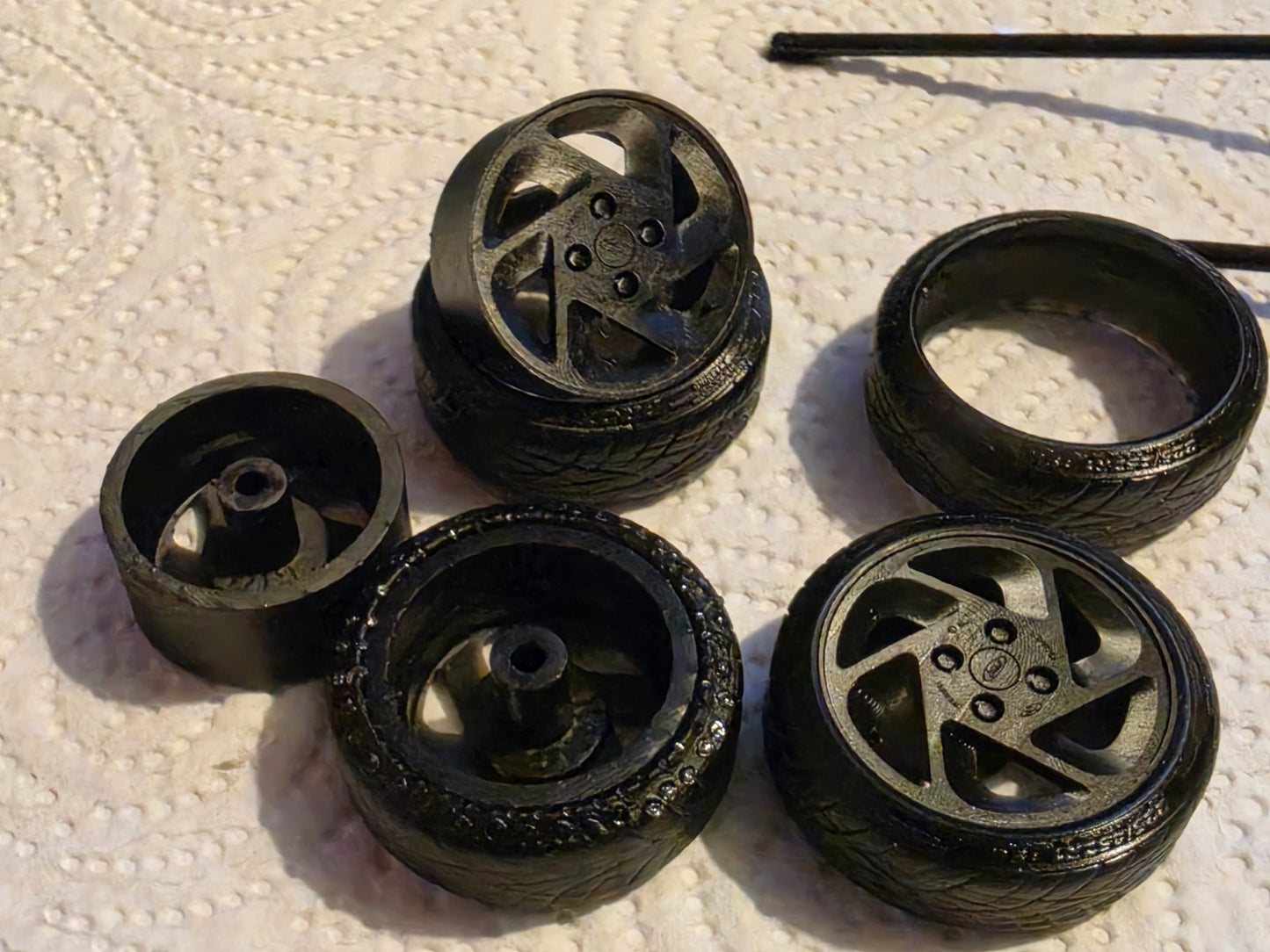 1/18 scale Ford Escort RS TURBO Wheels with Toyo RUBBER Tyres & MCG OTTO HUBS