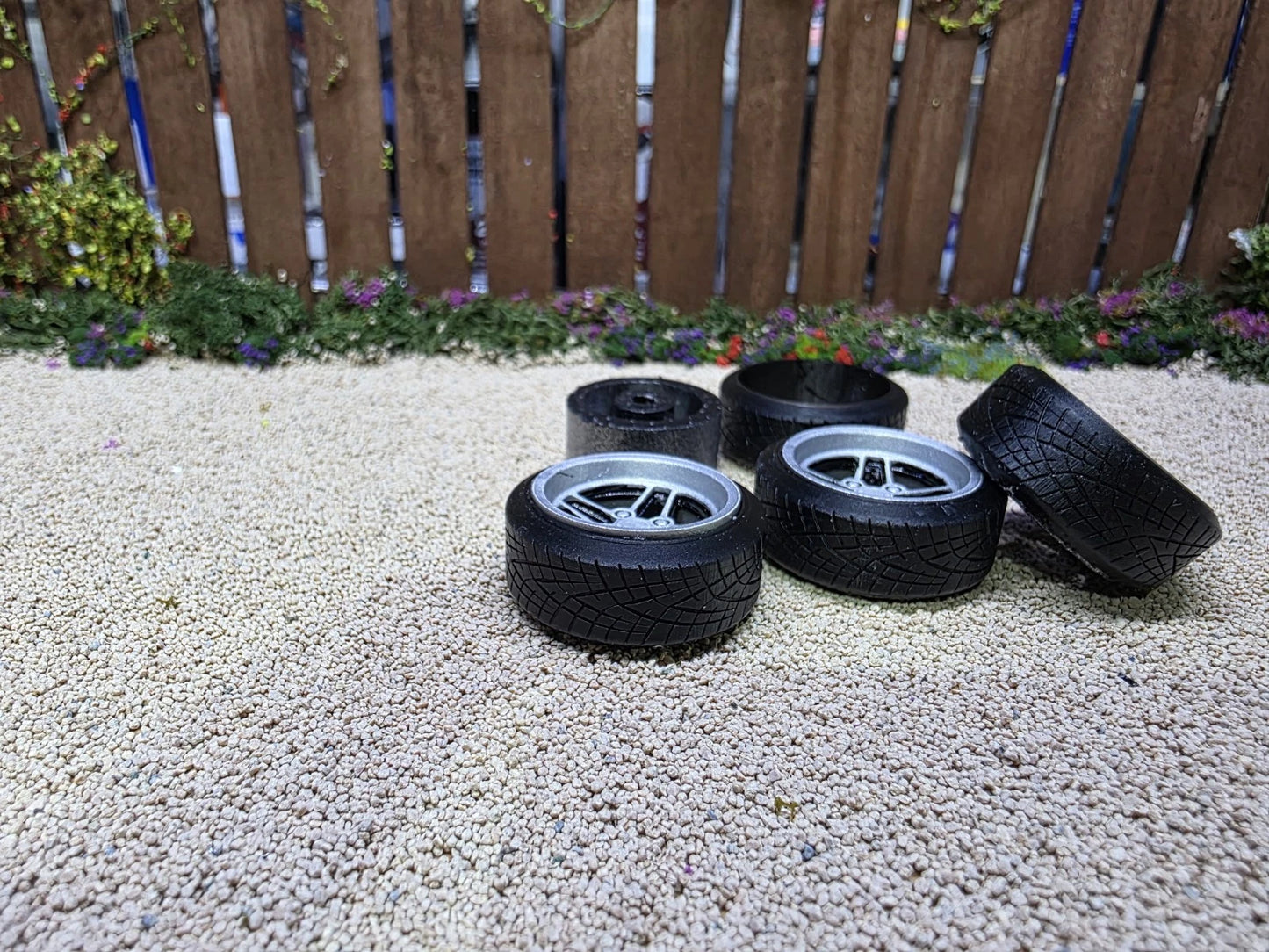 1/18 Ford RS 4 Spoke Concaved Painted Set