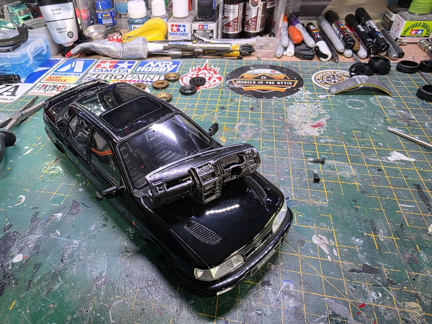 1/18 OttO Model Ford Sierra Cosworth RHD Dash Conversion