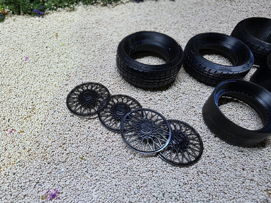 1/18 scale 18" BBS RS with PIRELLI Stretched Tyres