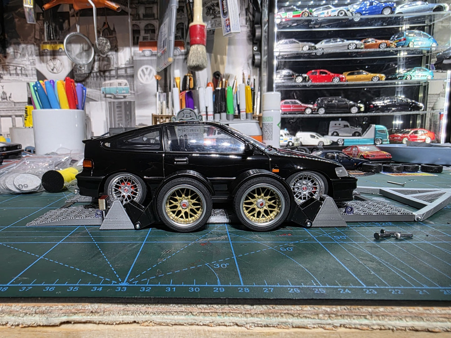 1/18 Functioning lowered trailer