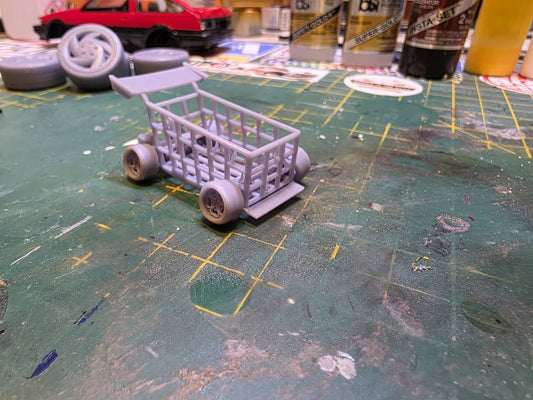 Shopping trolley diorama