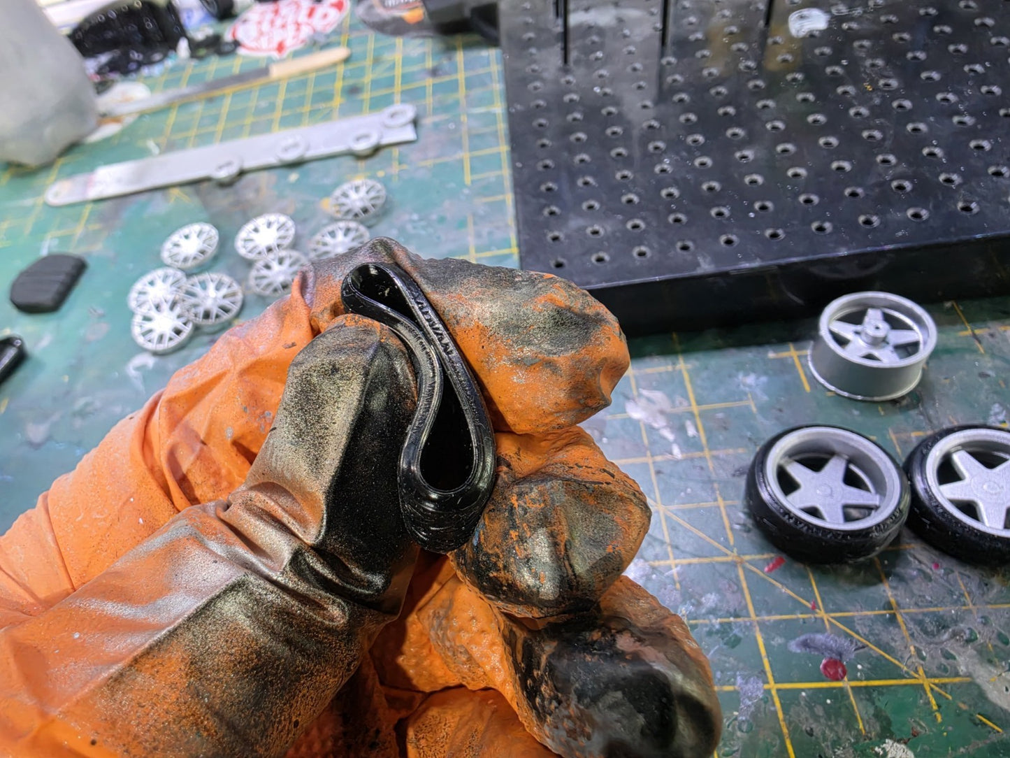 1/24 Scale BROCK B1 3d Printed Wheels & RUBBER Tyres