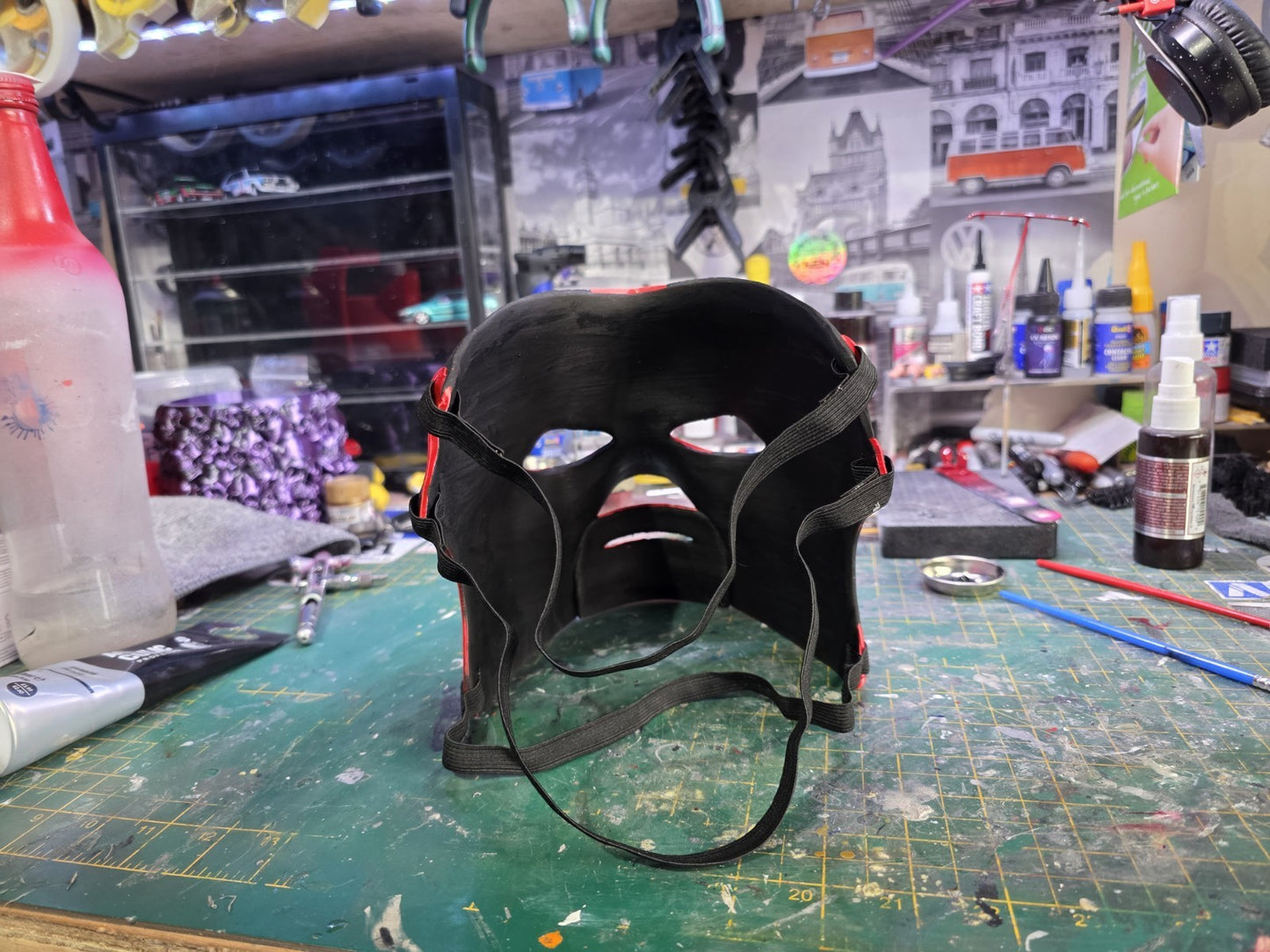 3D PRINTED WWE Kane Mask Wrestling WWF