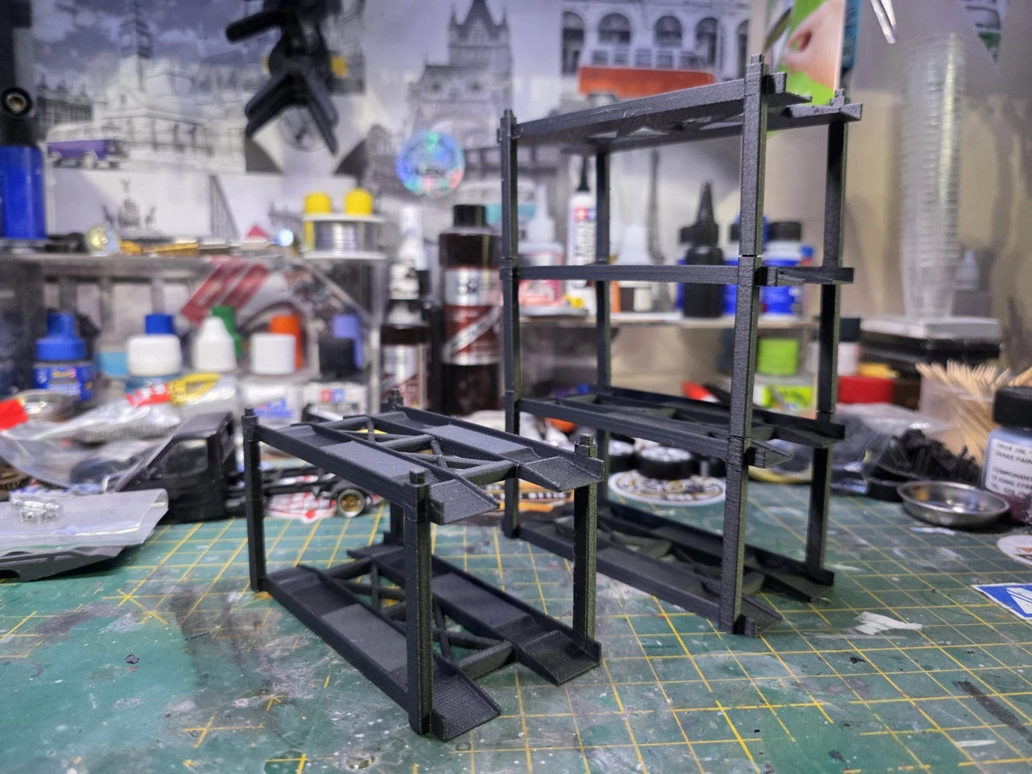 1/43 Scale Model Car 2 Tier Stacker