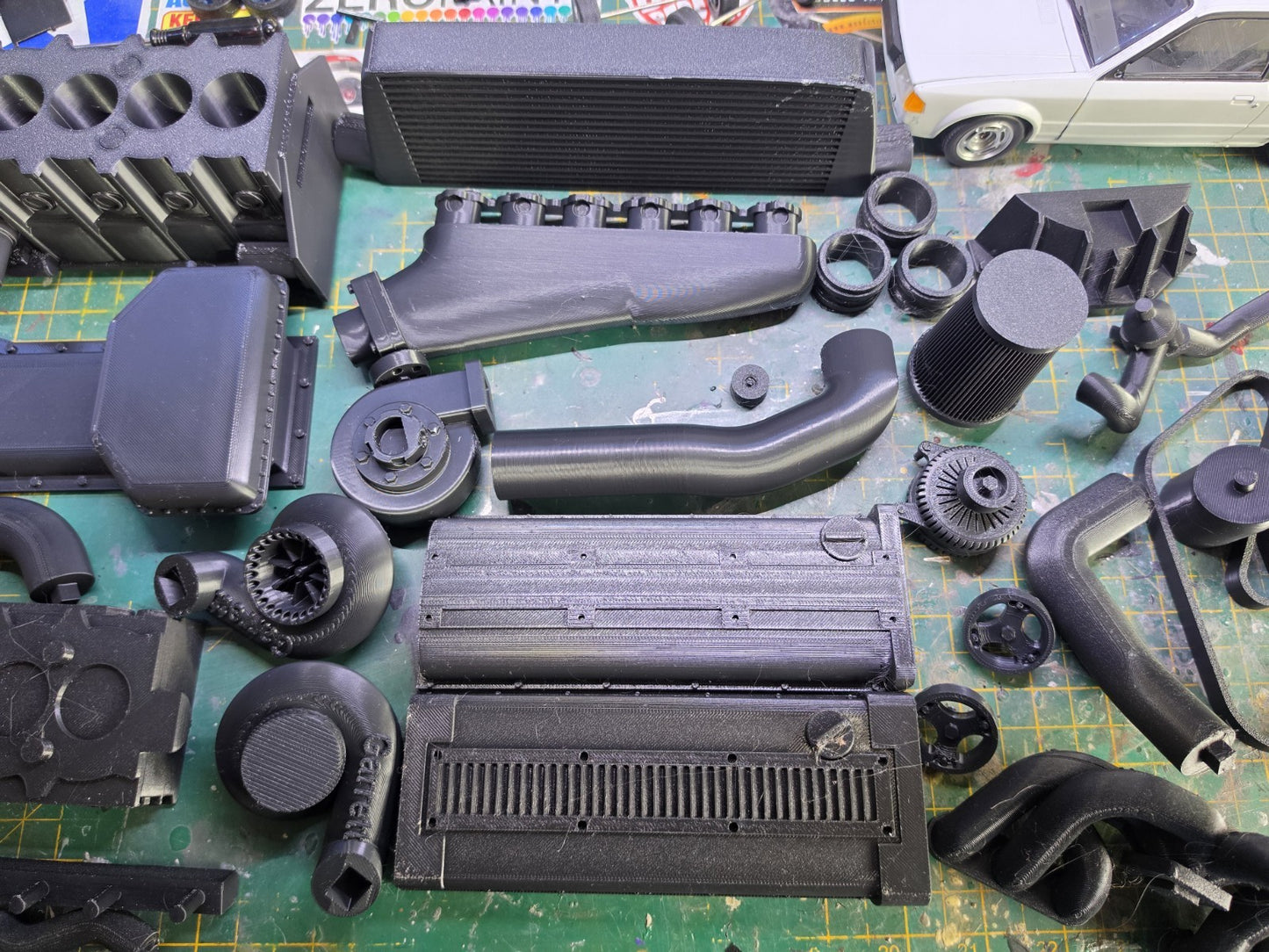 1/4 Scale 3D PRINTED Toyota 2JZ Engine For DESK DISPLAY GIFT KIT