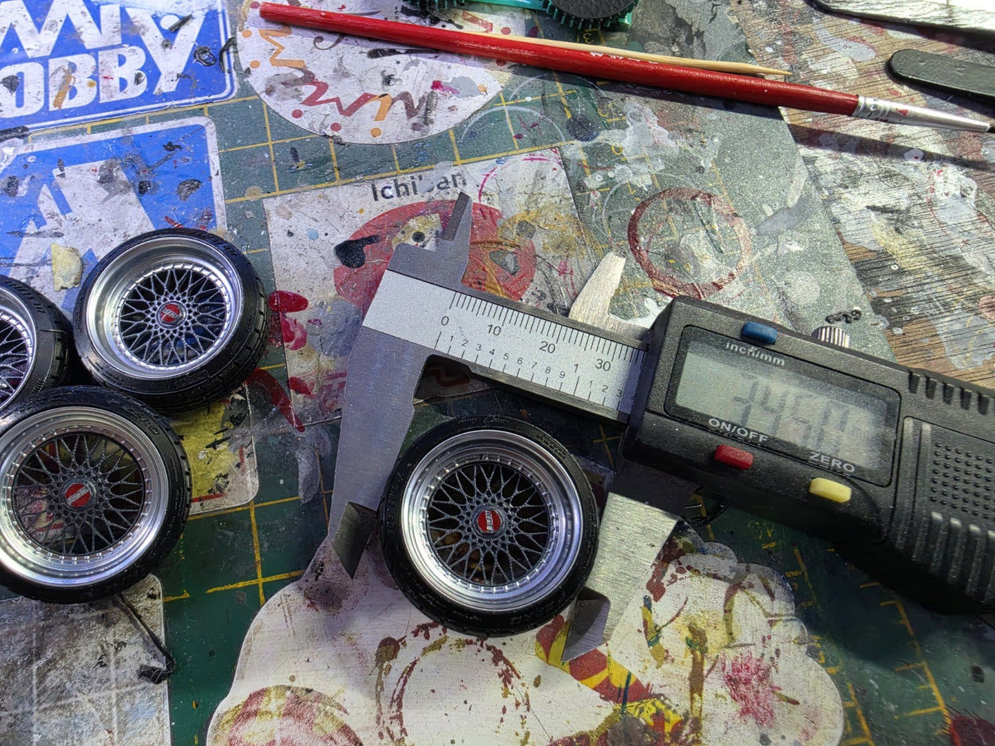 1/18 BBS RS Pre-painted Grey with Tyres RESIN DIECAST MODEL ***SALE ITEM***