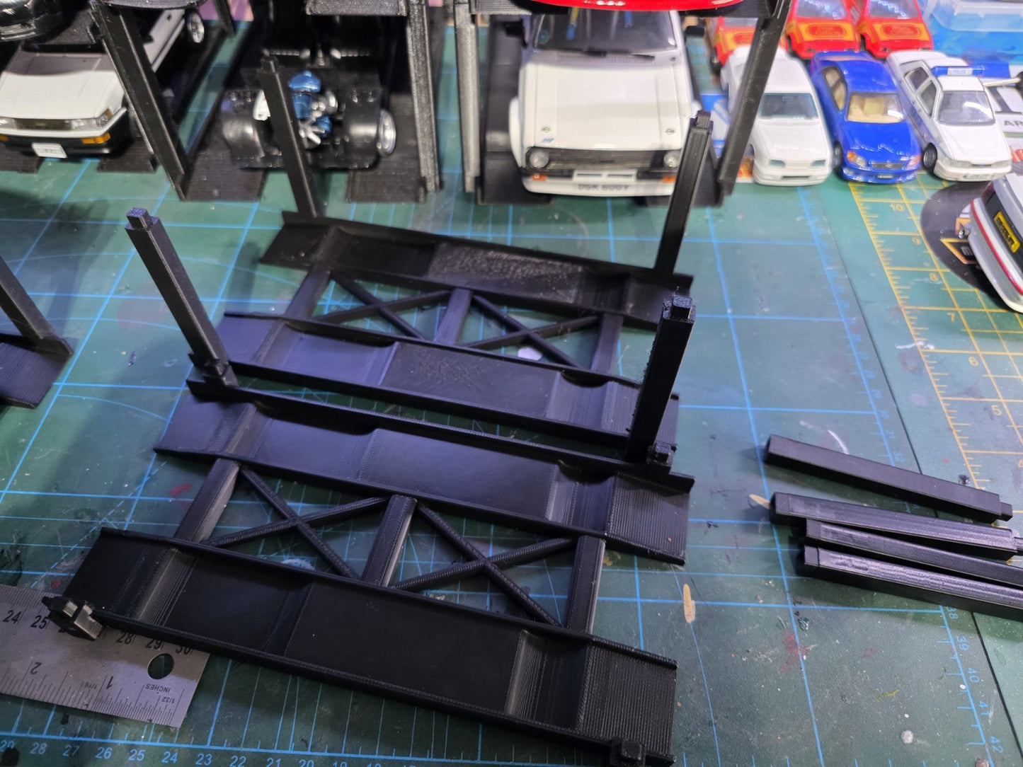 1/24 Scale Model Car Stacker 3 TEIR 3D PRINTED storage