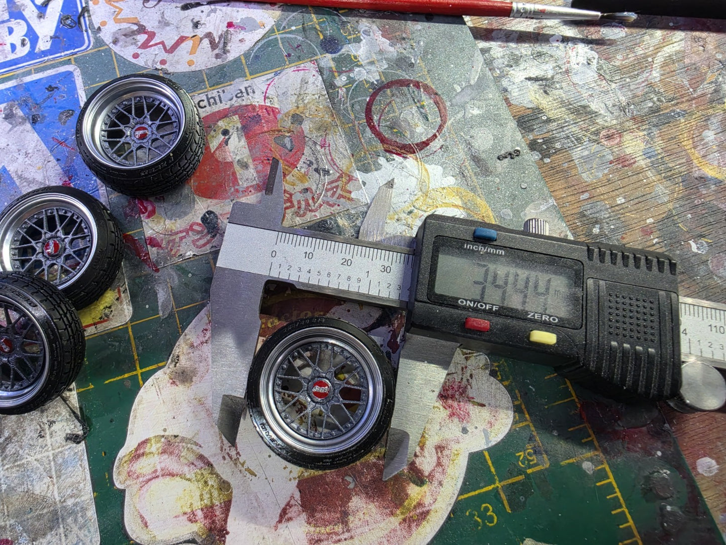 1/18 BBS RS2 Pre-painted Grey with Tyres RESIN DIECAST MODEL ***SALE ITEM***