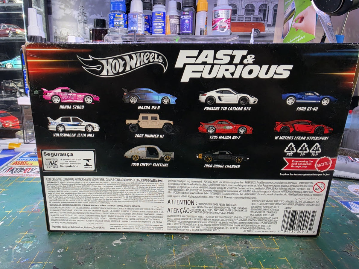 Hot Wheels Fast & Furious 10-Pack 1:64 Diecast Mazda Cars HKW22 Unopened
