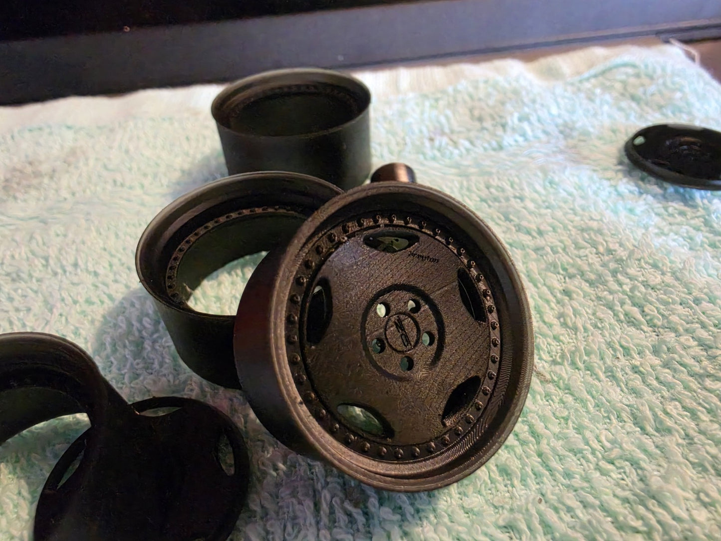 1/18 Scale 33mm OZ Breyton 3d Printed Wheels And Rubber Tyres