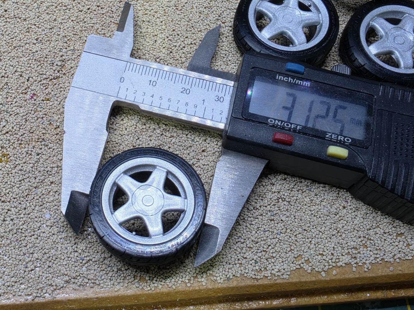 1/18 Scale Alessio Speedline 3d Printed Wheels & RESIN Tyres