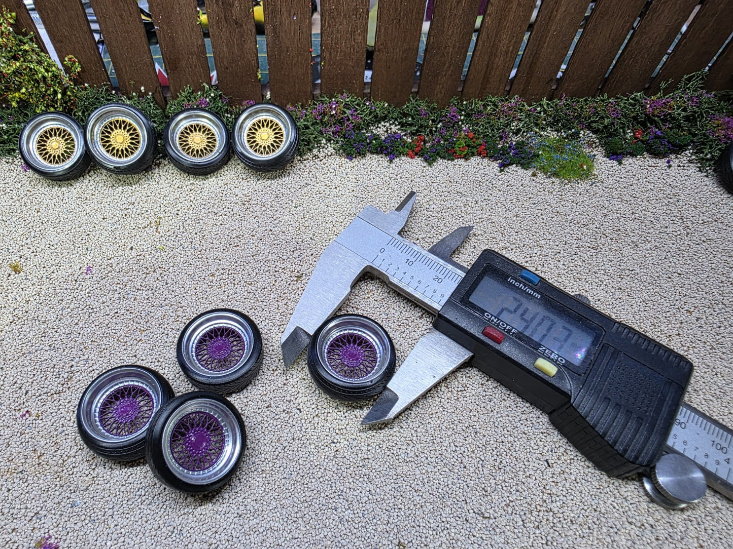 1/24 scale BBS RS Purple painted Set