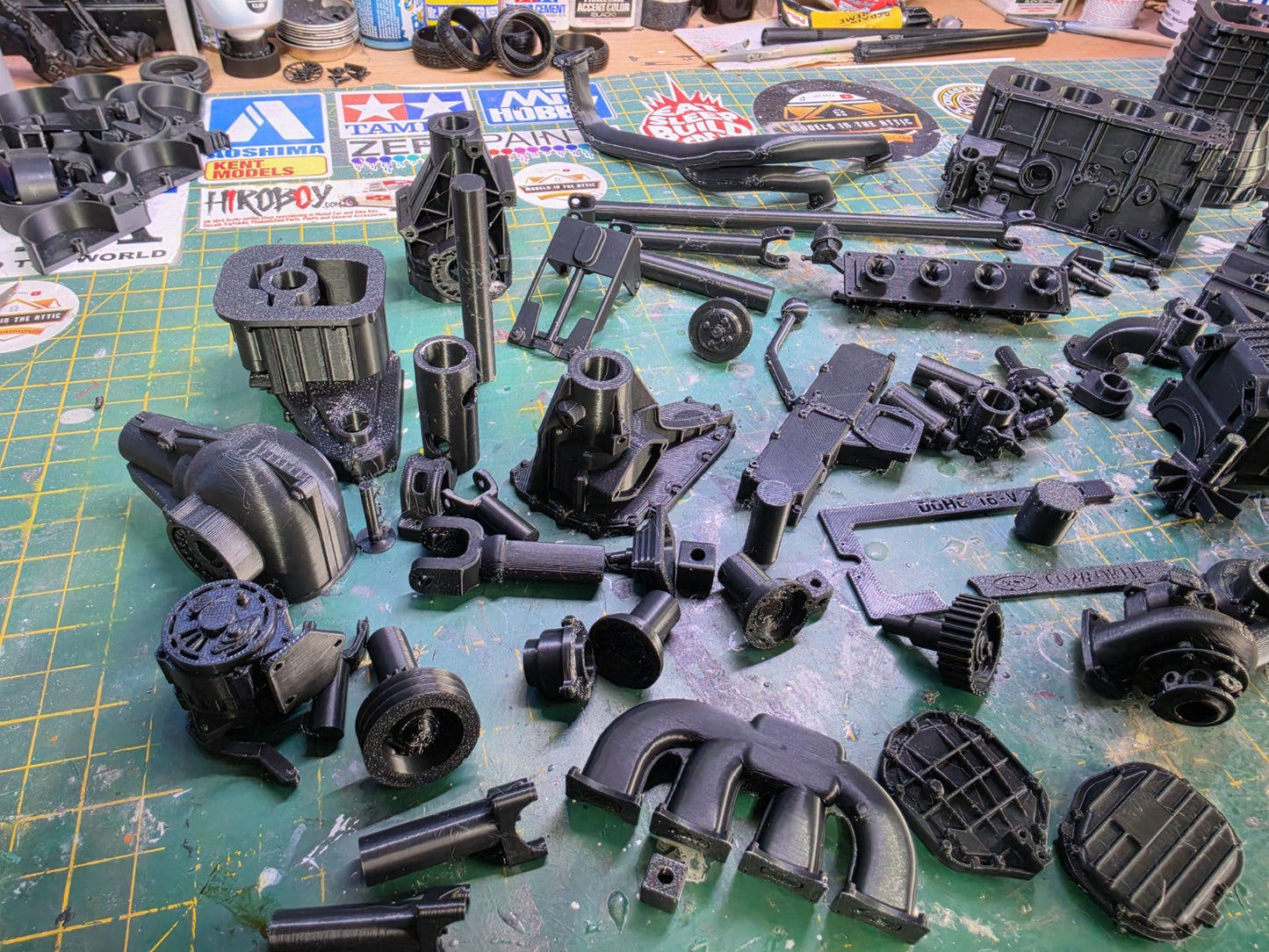 1/5 Scale 3D PRINTED FORD YB Engine And Gearbox For DESK DISPLAY Or GIFT KIT
