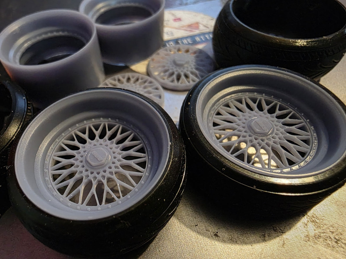 BBS RS staggered Stretched Rubber tyres