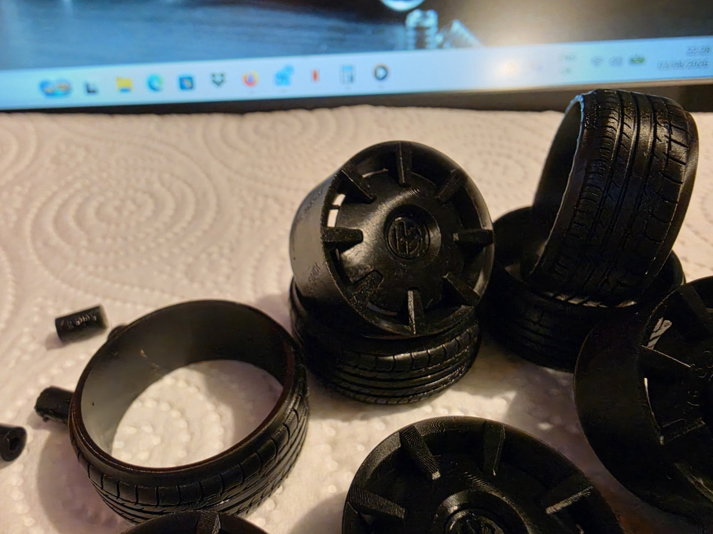 1/18 Scale VW BEETLE 3d Printed Wheels