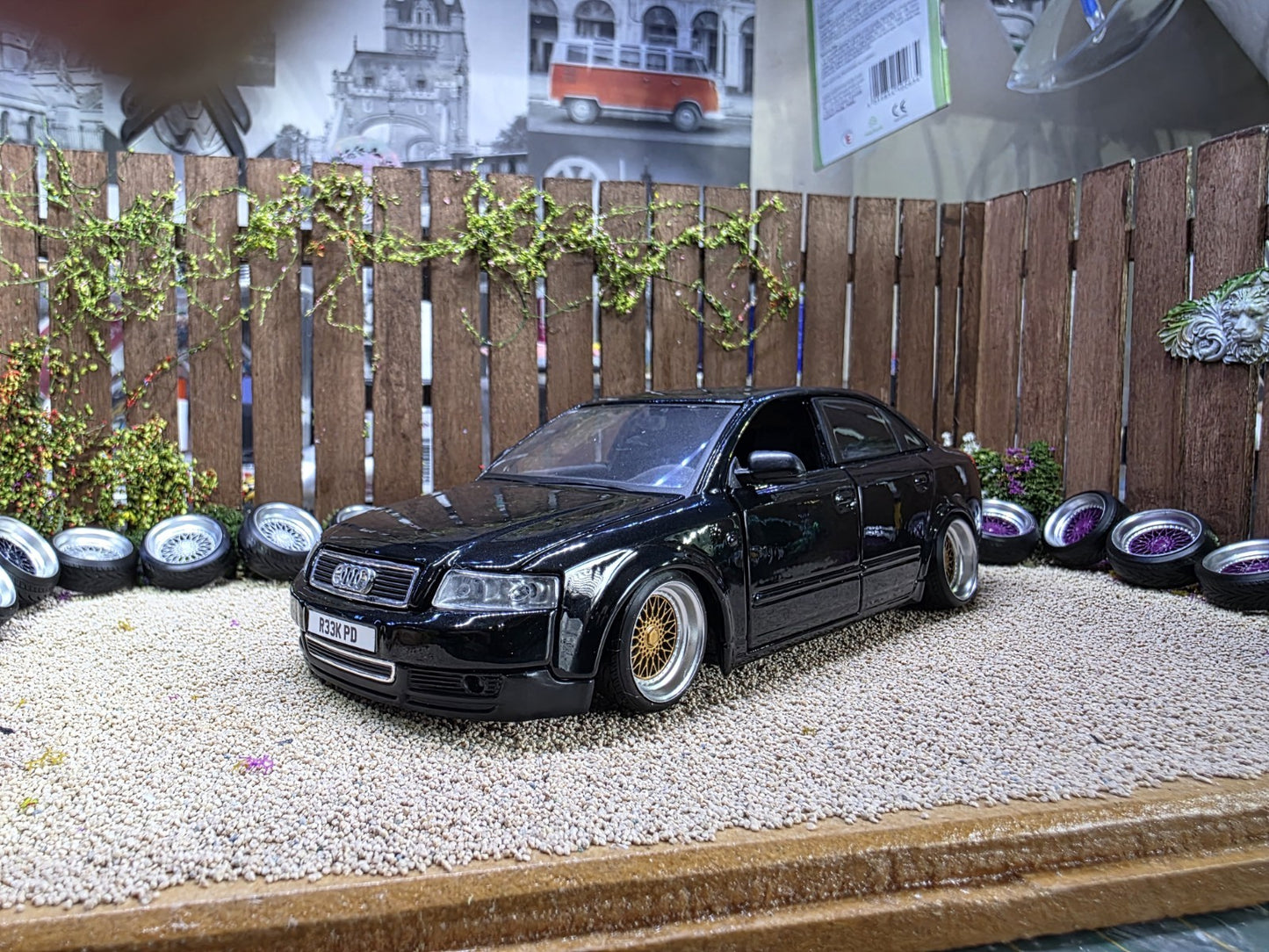 1/24 scale BBS RS Gold painted Set