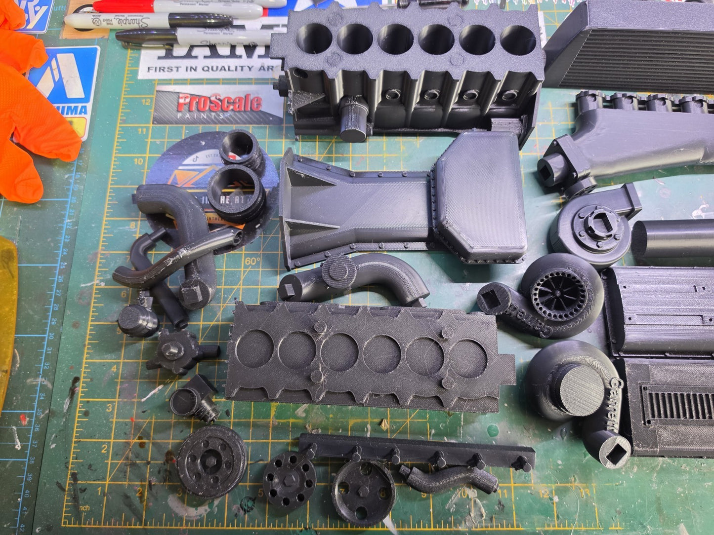 1/4 Scale 3D PRINTED Toyota 2JZ Engine For DESK DISPLAY GIFT KIT