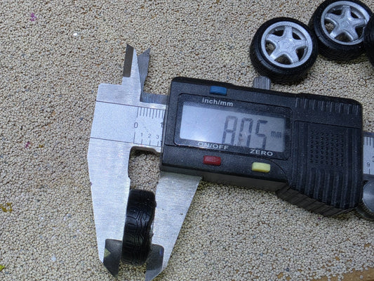 1/24 Scale Alessio Speedline 3d Printed Wheels & RESIN Tyres