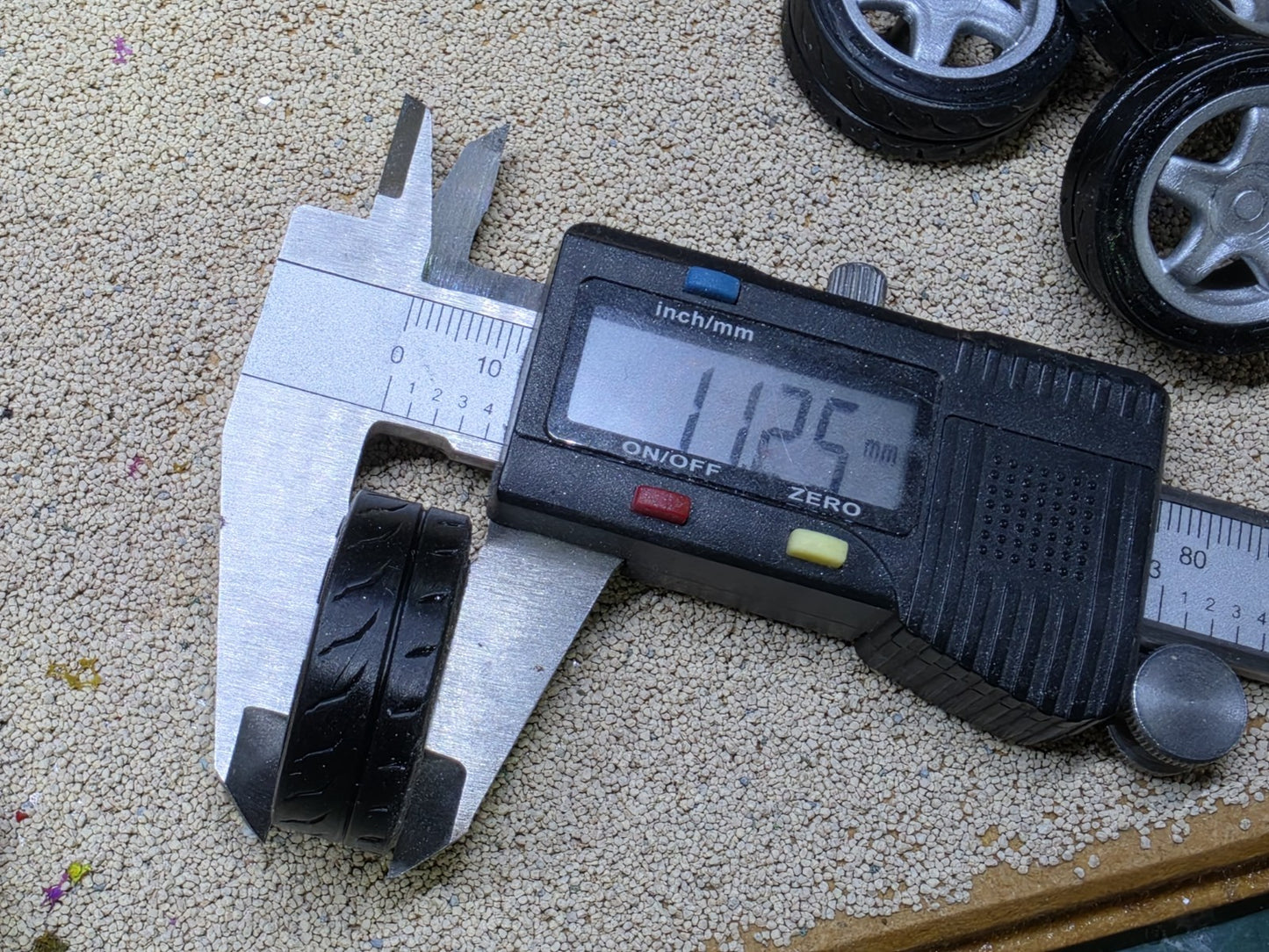 1/18 Scale Alessio Speedline 3d Printed Wheels & RUBBER Tyres