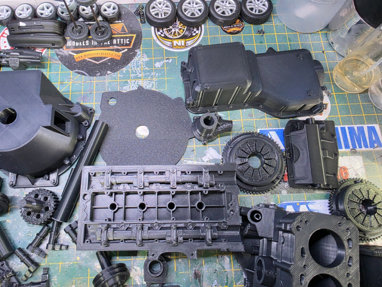 1/4 Scale 3D PRINTED Cosworth YB RWD Engine & Gearbox