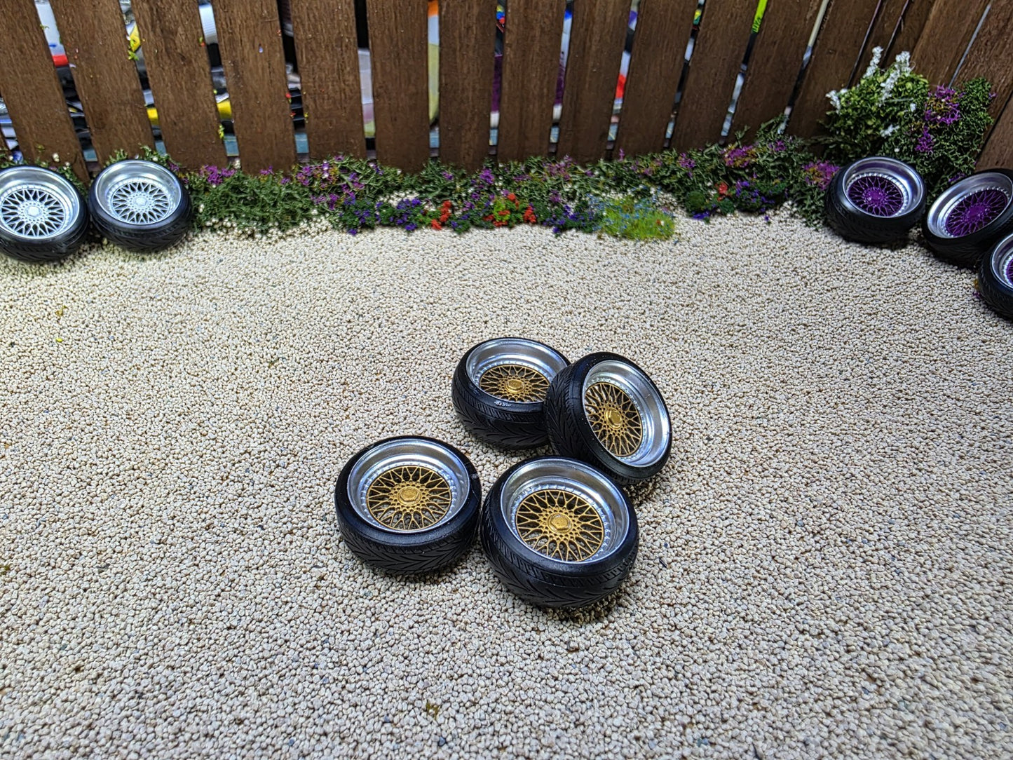 1/24 scale BBS RS Gold painted Set