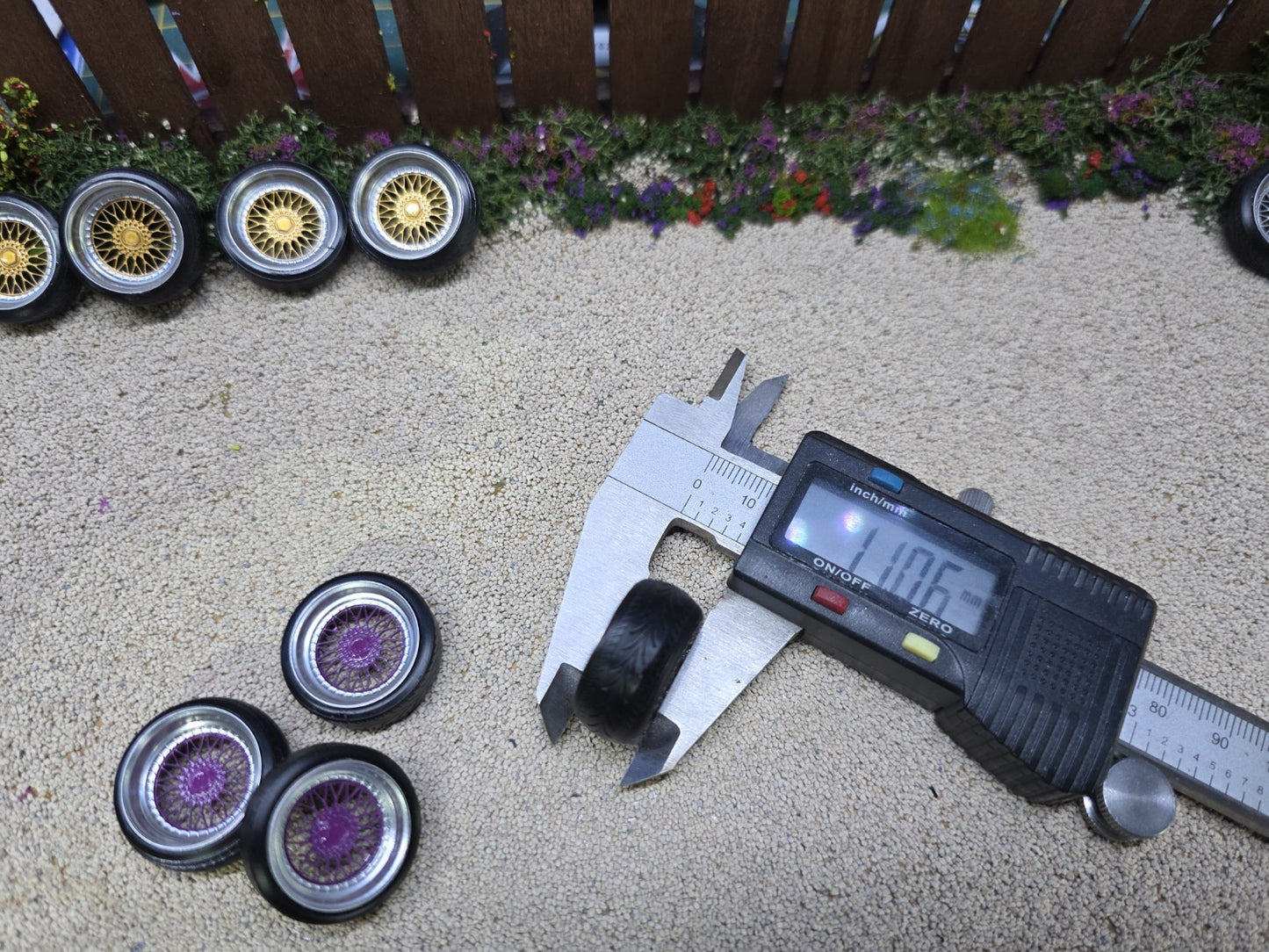 1/24 scale BBS RS Purple painted Set
