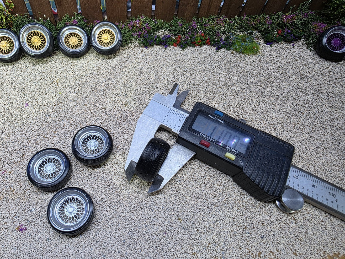 1/24 scale BBS RS Silver painted Set