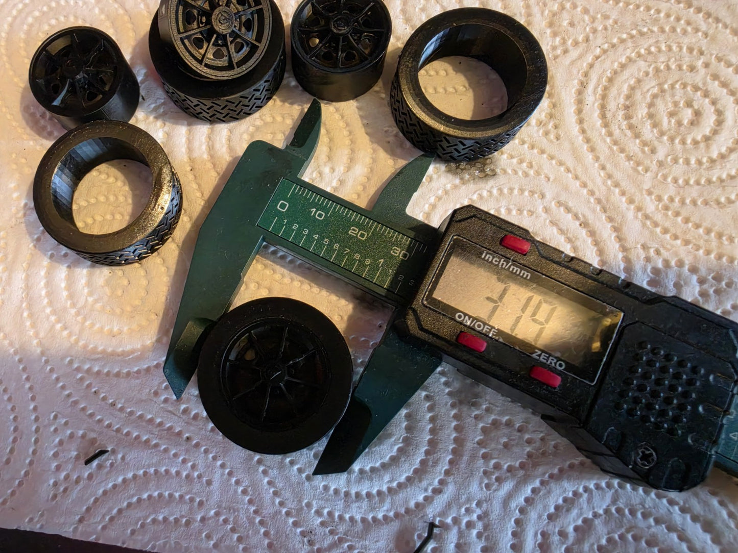 1/18 Scale Dunlop D1 3d Printed Wheels & Tyres