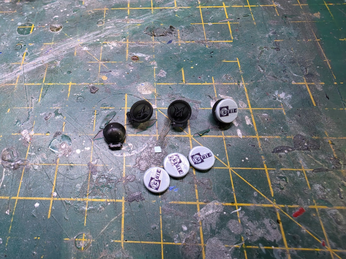 1/24 Scale CIBIE Spotlights Kit with DECALS PRE-PAINTED