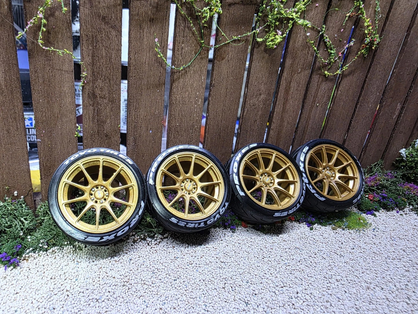 1/18 scale XXR 527 with TOYO TRACK Tyres painted Set