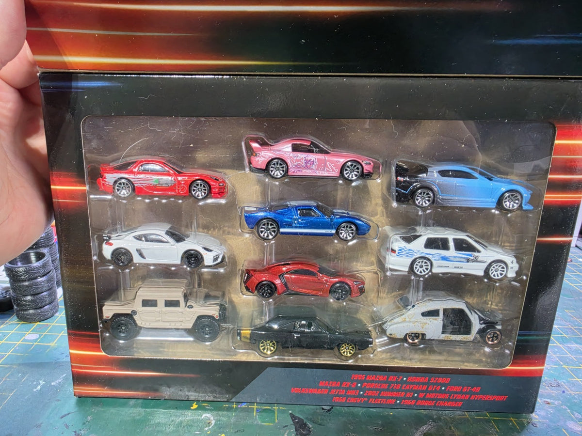 Hot Wheels Fast & Furious 10-Pack 1:64 Diecast Mazda Cars HKW22 Unopened