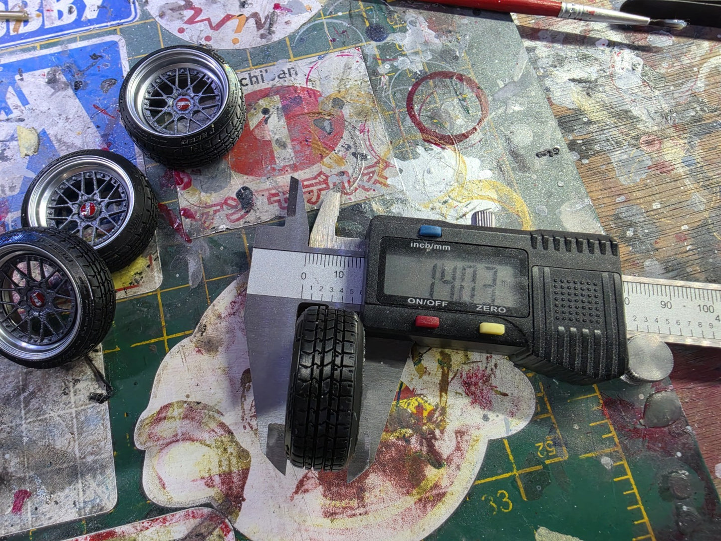 1/18 BBS RS2 Pre-painted Grey with Tyres RESIN DIECAST MODEL ***SALE ITEM***
