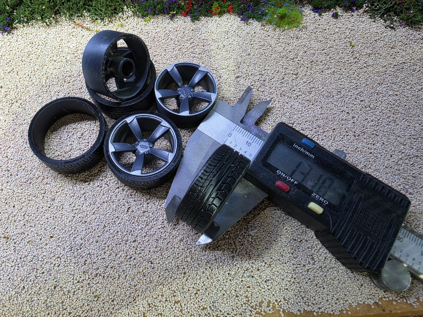 1/18 Scale Audi TTRS 3d Printed Wheels & Tyres ONLY Pre-painted