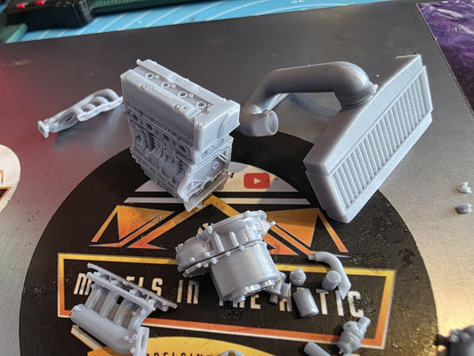 1/18 Scale Honda K20 Turbo Engine & Gearbox