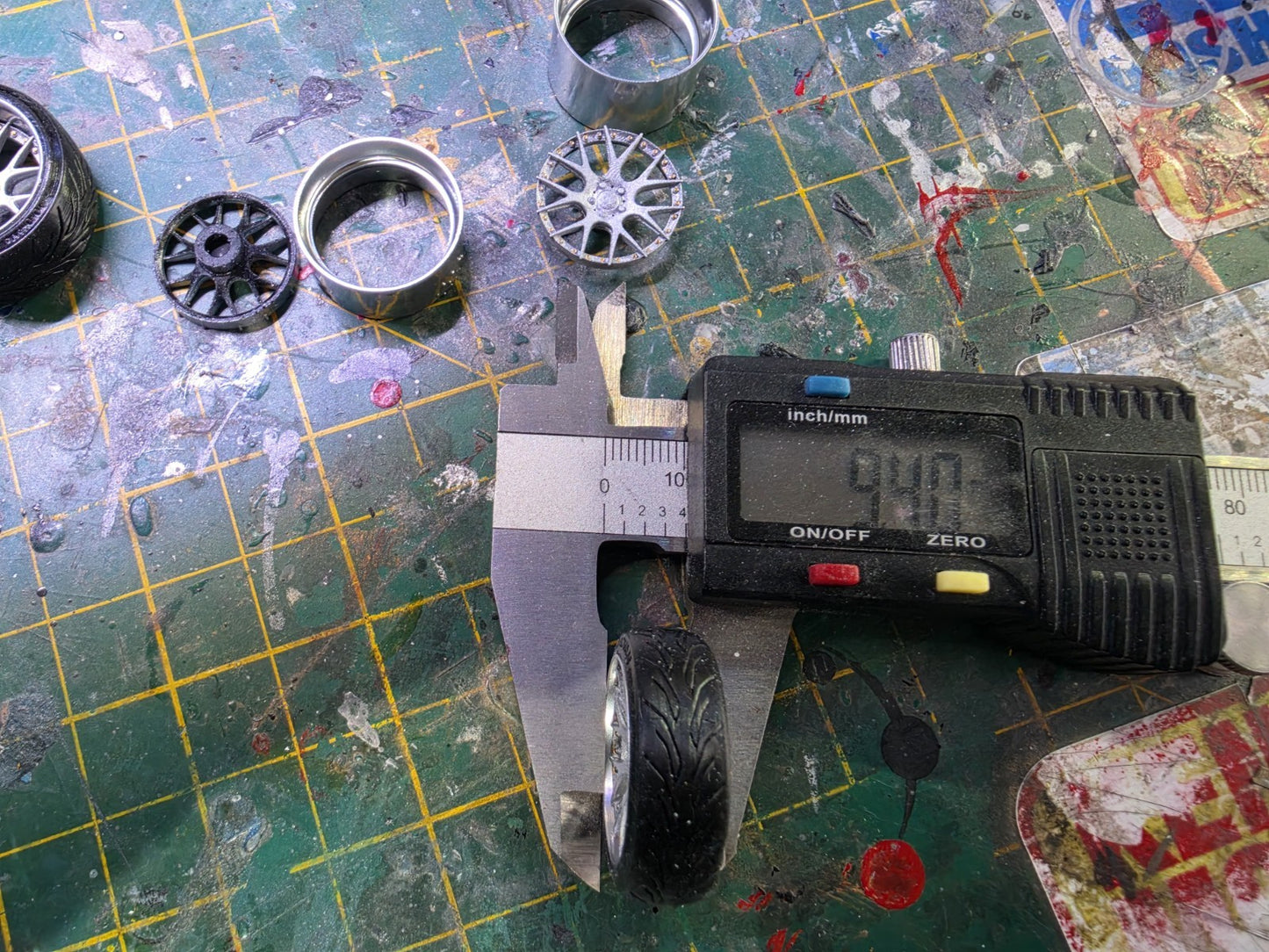1/24 Scale BBS CHR2 3d Printed Wheels & RUBBER Tyres