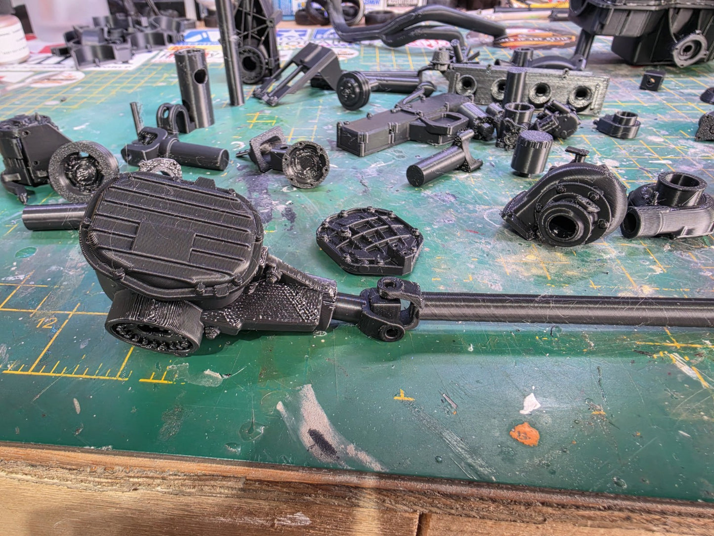1/5 Scale 3D PRINTED FORD YB Engine And Gearbox For DESK DISPLAY Or GIFT KIT