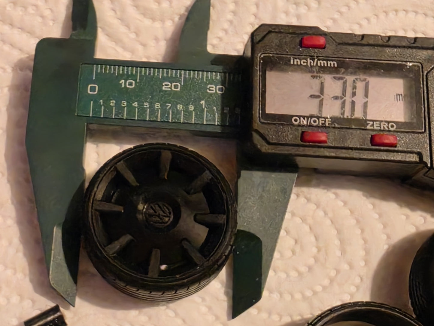 1/18 Scale VW BEETLE 3d Printed Wheels