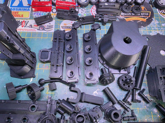 1/4 Scale 3D PRINTED Cosworth YB RWD Engine & Gearbox