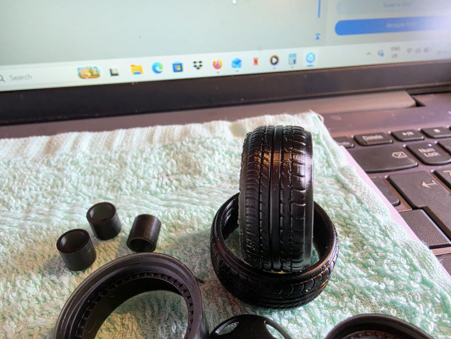 1/18 Scale 33mm OZ Breyton 3d Printed Wheels And Rubber Tyres
