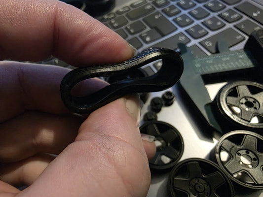 1/18 scale Ronal Turbo Wheels & RUBBER Tyres